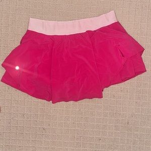 Lululemon court rival high rise skirt in sonic pink